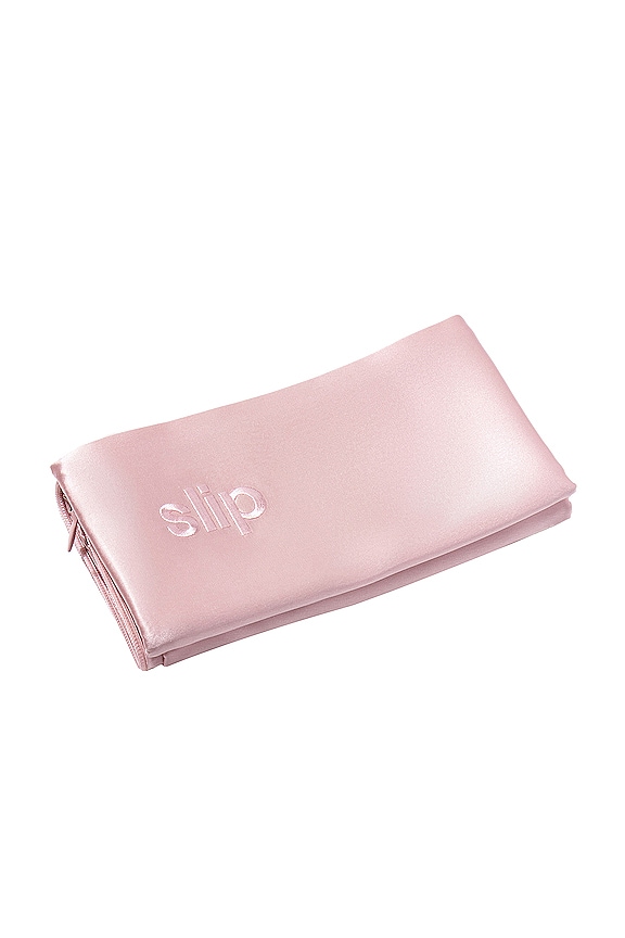 view 2 of 3 King Pure Silk Pillowcase in Pink