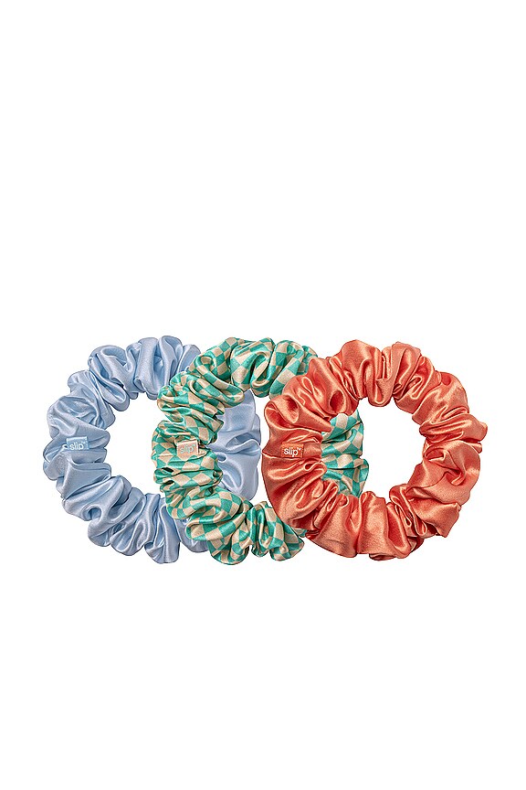 view 2 of 5 Large Scrunchies Set Of 3 in Sea Mist
