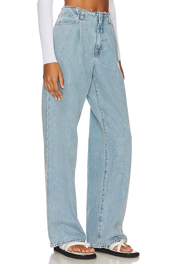 view 2 of 4 Kennedy High Rise Wide Pleat in Powder Blue