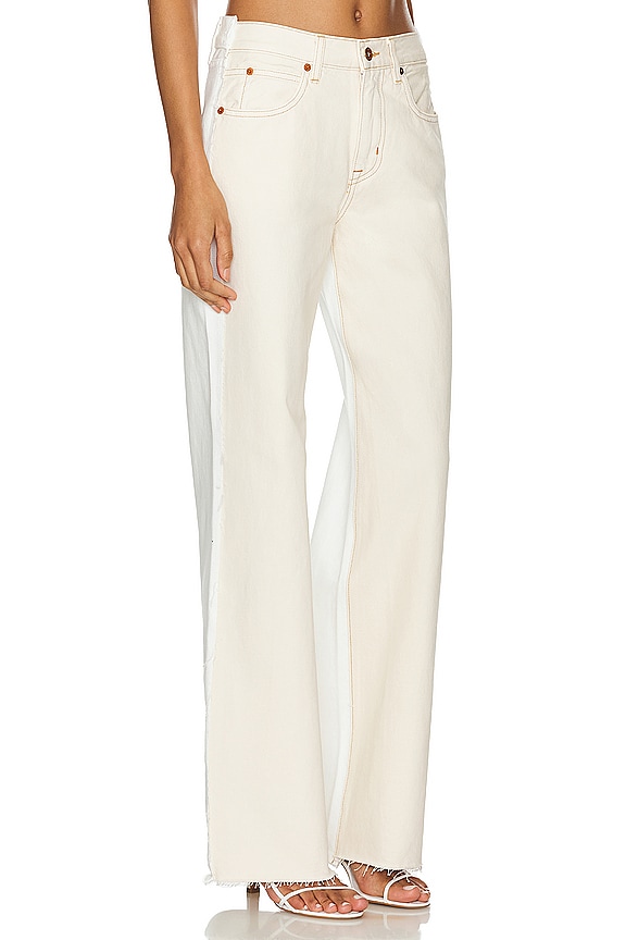 view 2 of 4 Re-work Grace Wide Leg Jeans in Natural Ecru