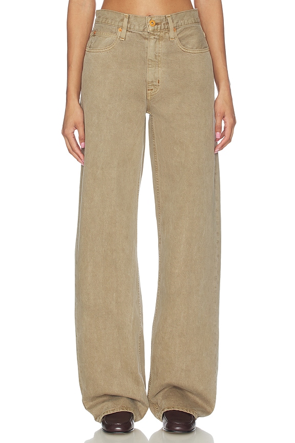 view 2 of 7 Cassie High Rise Relaxed Jeans in Driftwood Brown