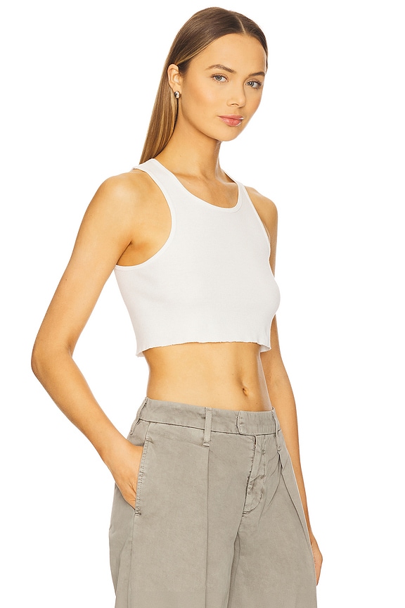 view 2 of 4 Ultra Crop Tank in Natural White