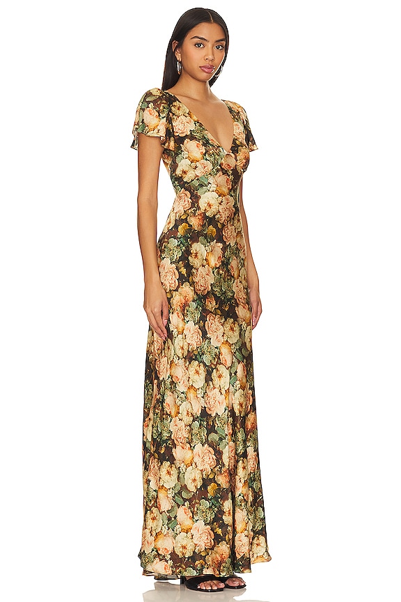 view 2 of 3 The Flutter Slip Dress in Cottage Cravings