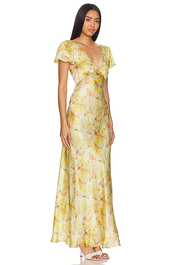 view 2 of 3 The Flutter Slip Dress in Sunshine Flight