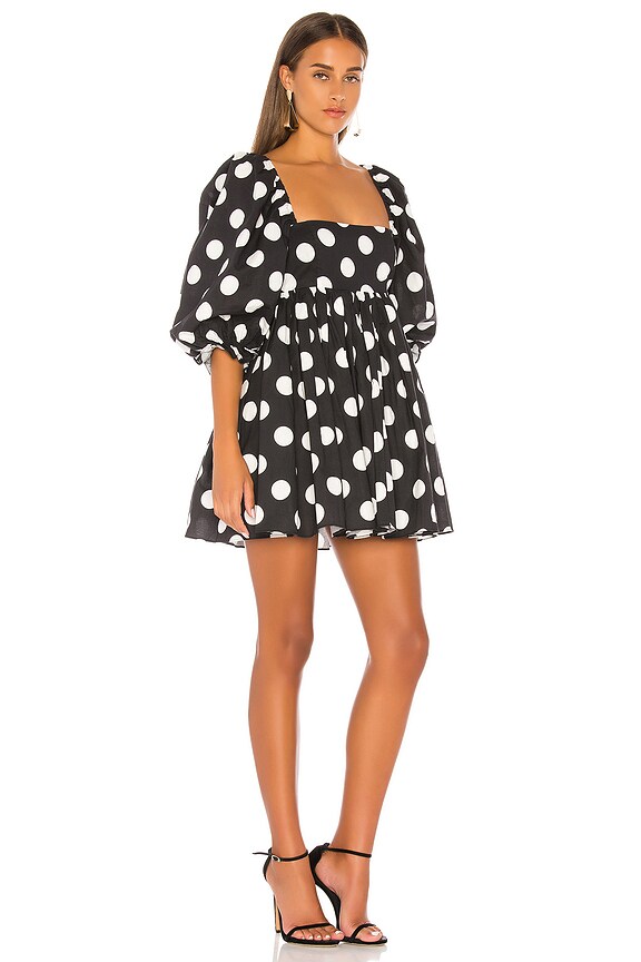 view 2 of 3 The Puff Dress in Polka Print