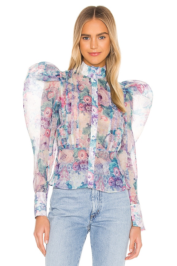 view 2 of 5 The Emma Blouse in Pastel Floral