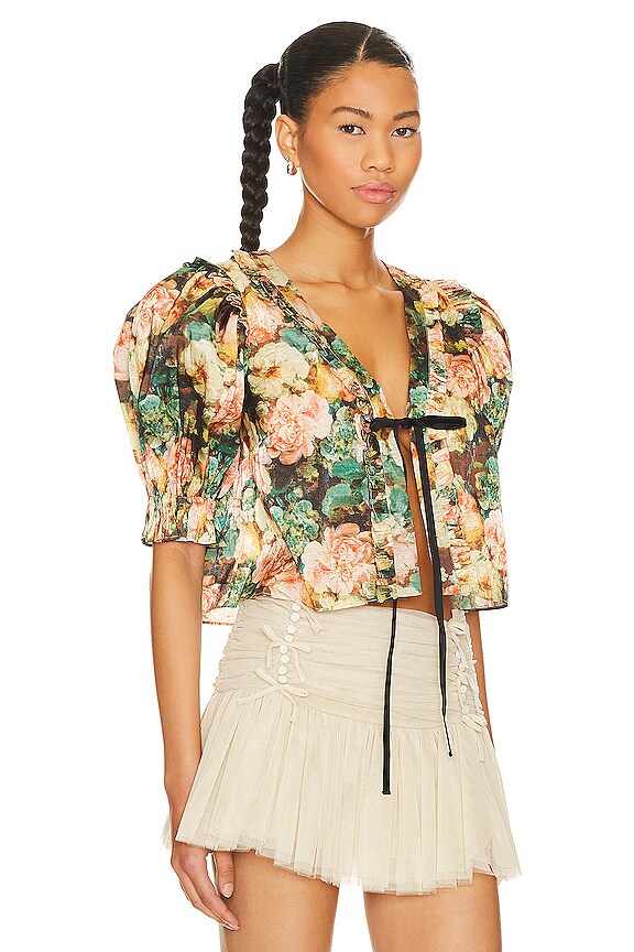 view 2 of 4 THE PAPER DOLL 블라우스 in Cottage Cravings