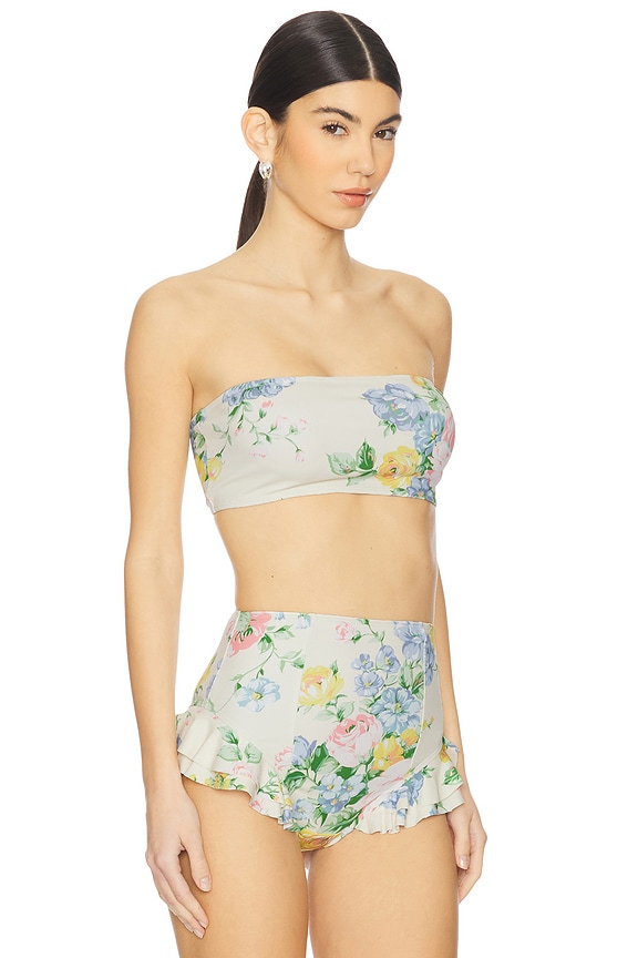 view 2 of 4 TOP BIKINI THE BANDEAU in Briar Rose