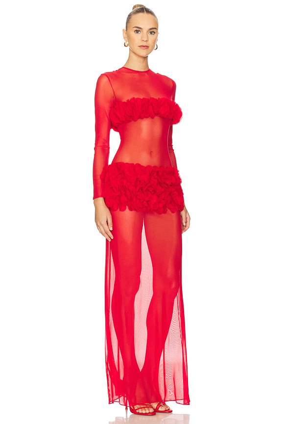 view 2 of 3 ROBE MAXI DRESS in Lollipop Red