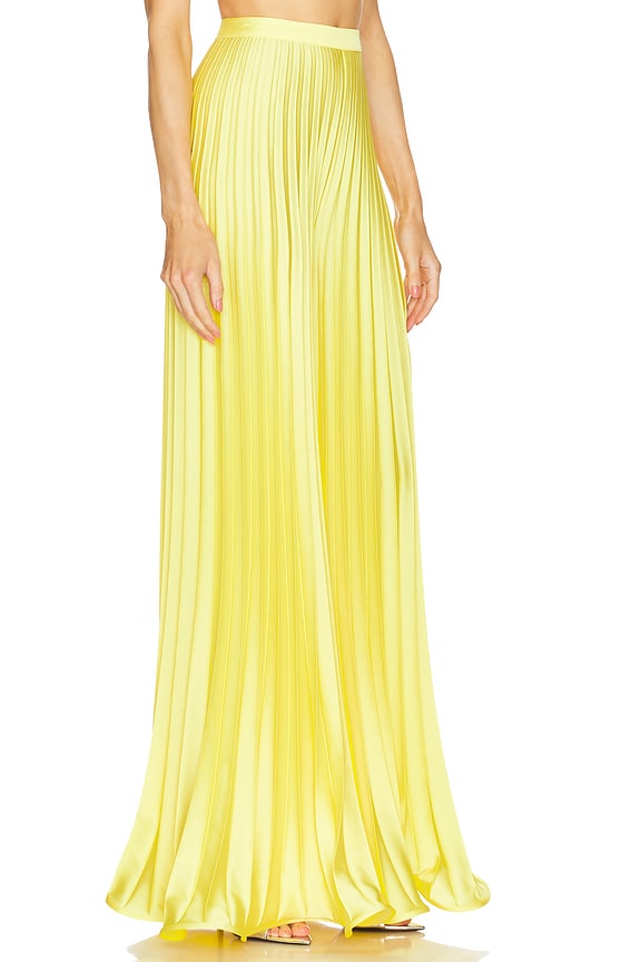 view 2 of 4 Sawyer Pleated Trousers in Tuscany Yellow