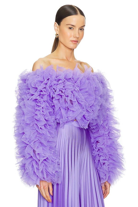 view 2 of 4 Florence Tulle Top in Amethyst Violet