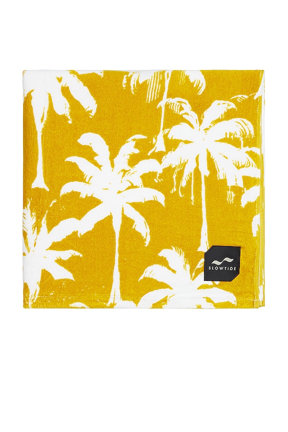view 2 of 4 Luca Beach Towel in Mustard