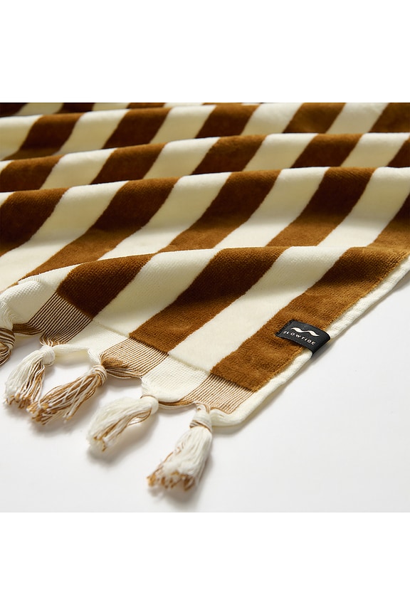 view 2 of 2 Cabana Fringe Premium Woven Towel in Brush