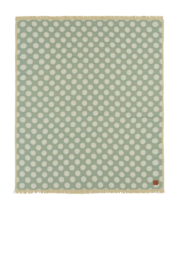 view 1 of 4 Sun Dazed Driftweave Blanket in Green