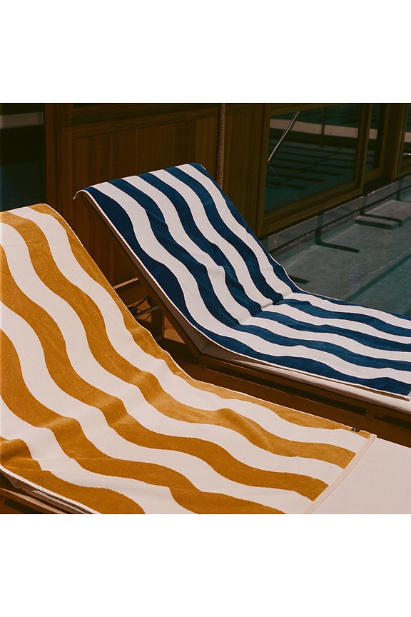 view 2 of 4 SERVIETTE STRIPE TOWEL in Brush