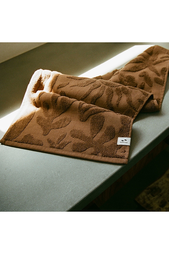 view 2 of 3 Sunny Sculpted Hand Towel in Toast