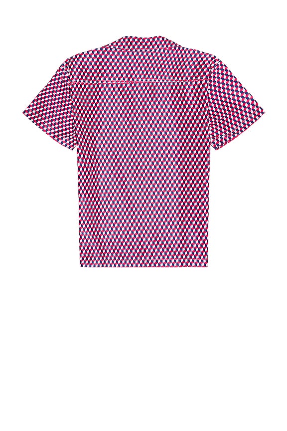 view 2 of 4 The Cabana Shirt in Midnight Blue & Berry