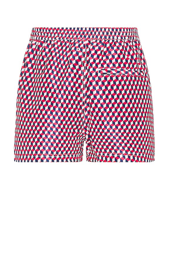 view 2 of 4 The Classic Swim Short in Midnight Blue & Berry