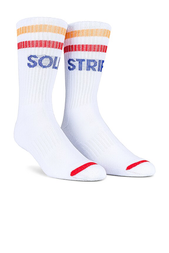 view 2 of 10 НОСОК CREW in Marshmallow, Marigold, Apple Red & Sapphire