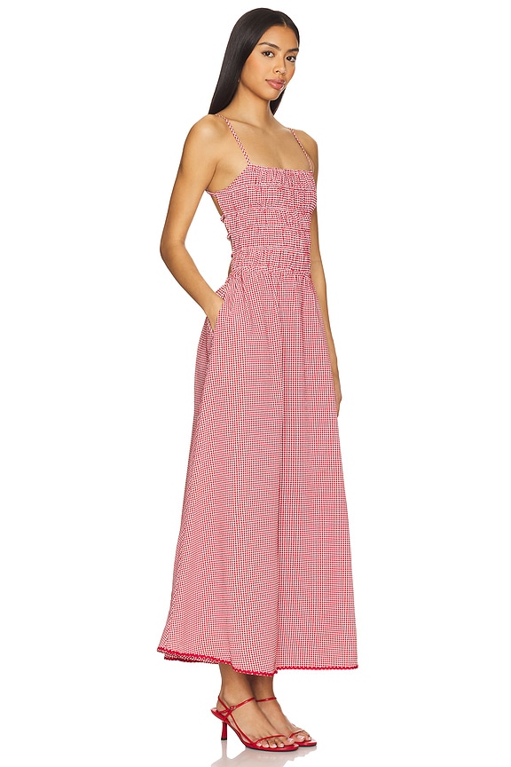view 2 of 4 VESTIDO DELTA in Apple Red Gingham