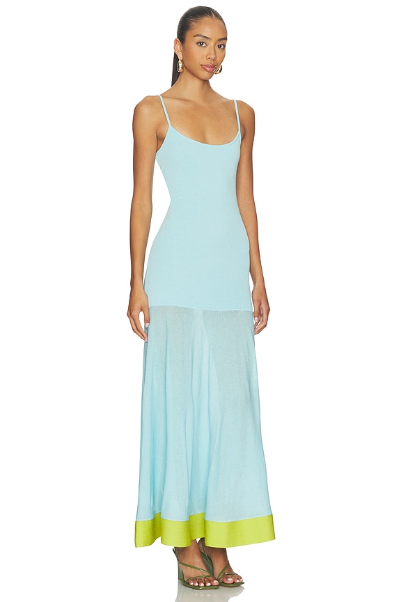 view 2 of 3 The Tess Dress in Ocean Mist