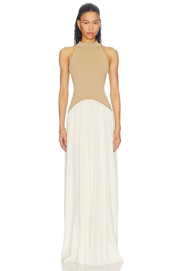 view 1 of 3 VESTIDO ISOLA in Camel