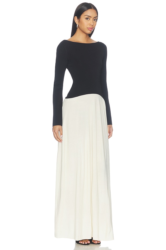 view 2 of 3 The Ambrio Dress in Noir & Brule