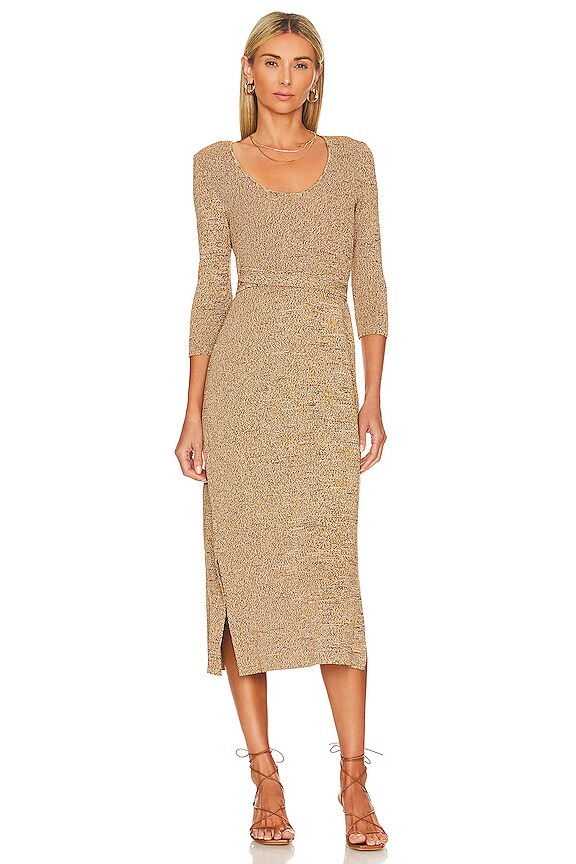 view 2 of 4 LILA 원피스 in Espresso, Marigold & Eggshell