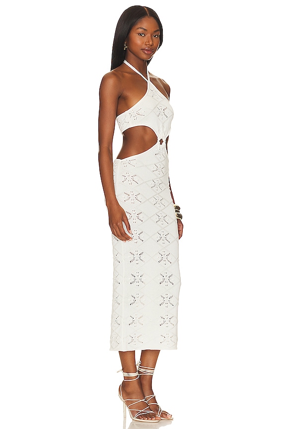 view 2 of 3 The Cheyenne Dress in White