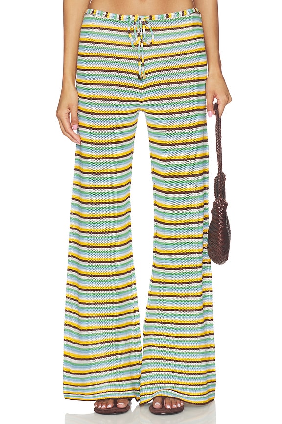 view 1 of 6 The Ayden Pant in Multicolor Stripe