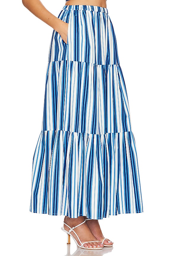 view 2 of 4 FALDA MAXI THE ADDISON in Marina Blue Stripe