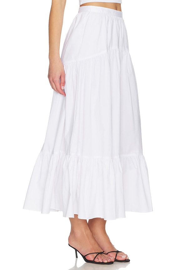 view 2 of 6 The Indra Skirt in Optic White