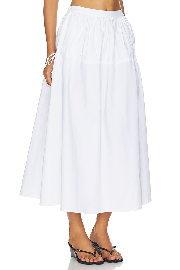 view 2 of 6 The Ivy Skirt in Optic White