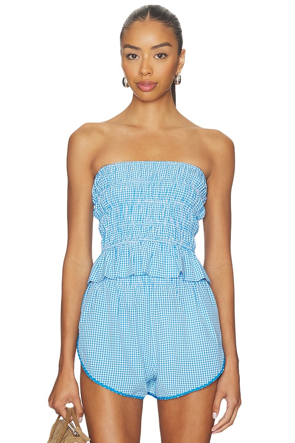 view 2 of 6 The Delilah Top in Cosmic Blue