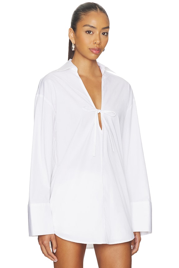 view 2 of 4 The Livia Tunic in Optic White