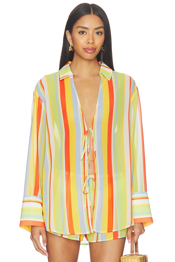 view 1 of 4 The Jaclyn Tunic in St. Barths Stripe