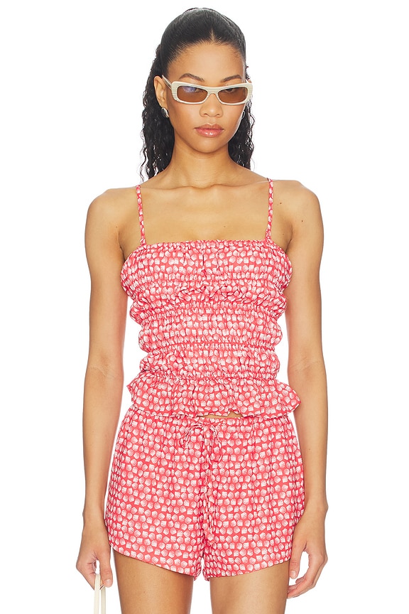 view 1 of 5 The Delilah Top in Shell Print