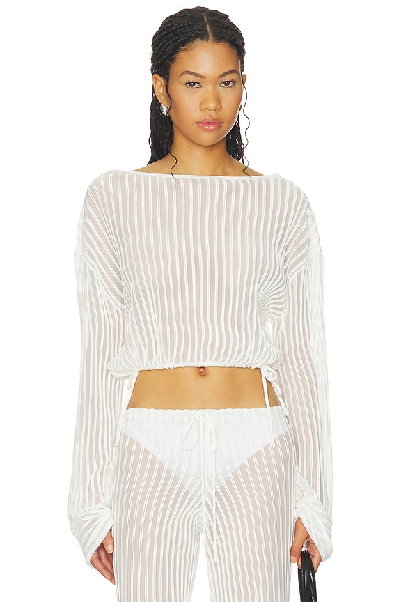 view 1 of 4 The Athena Top in Optic White
