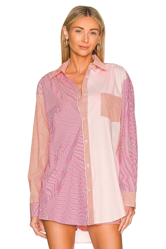 view 2 of 5 The Oxford Tunic in Sorbet Stripe