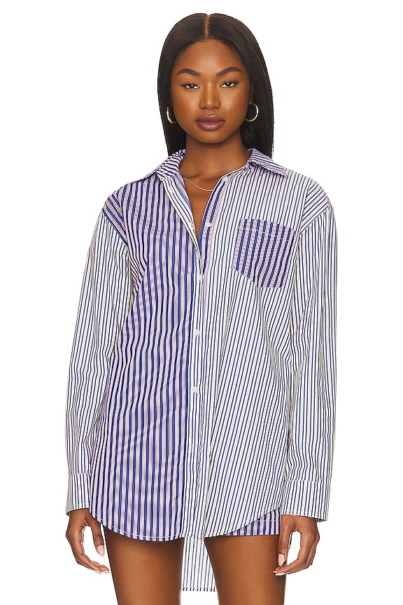 view 2 of 5 OXFORD 튜닉 in Citron Varsity Stripe