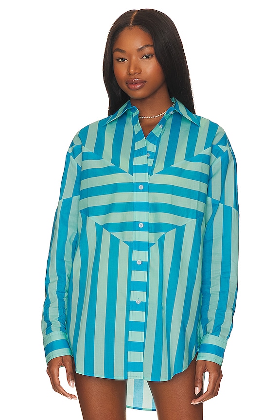 view 2 of 5 The Arlette Shirt in Oxford Stripe