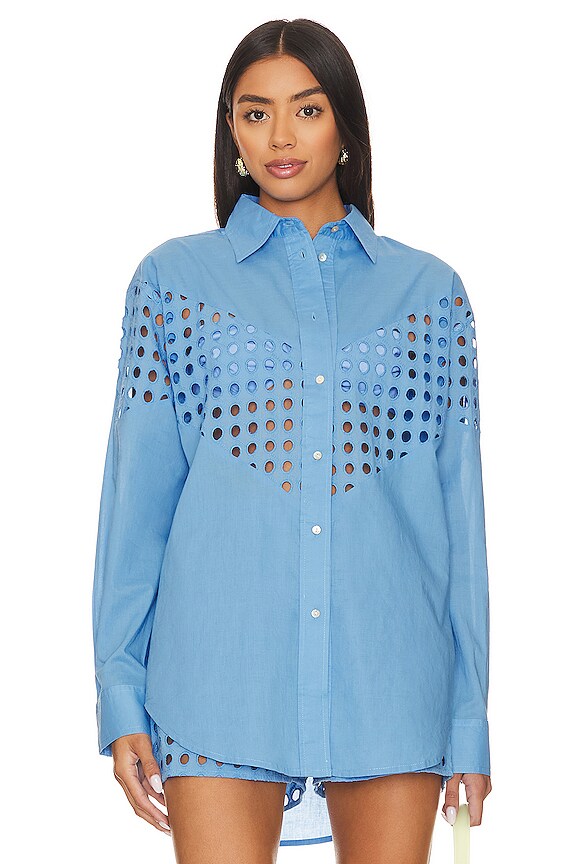 view 2 of 5 The Arlette Shirt in French Blue