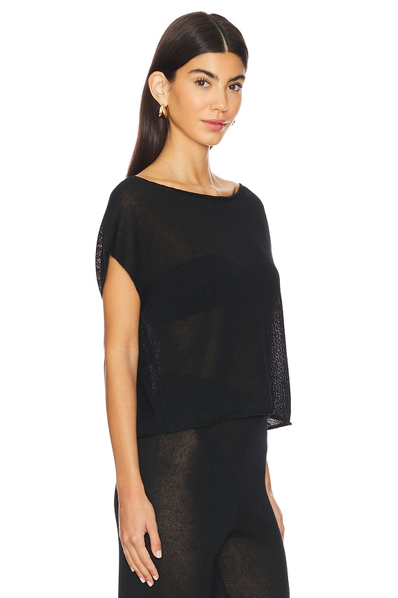 view 2 of 4 The Faye Top in Noir