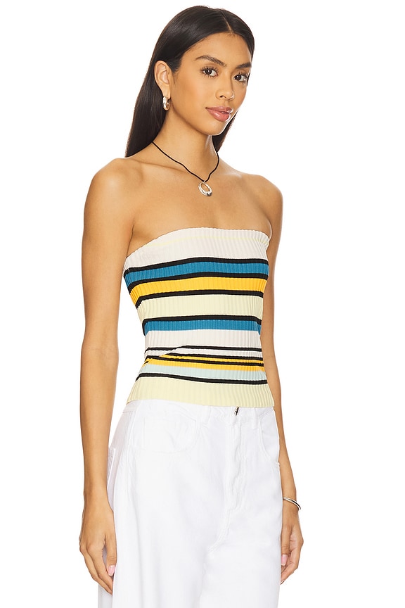 view 2 of 4 The Bria Top in Variegated Stripe