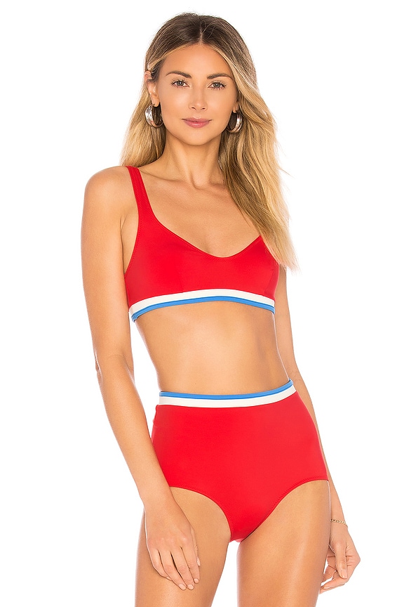 view 1 of 4 HAUT DE MAILLOT DE BAIN THE KATIE in Red Multi