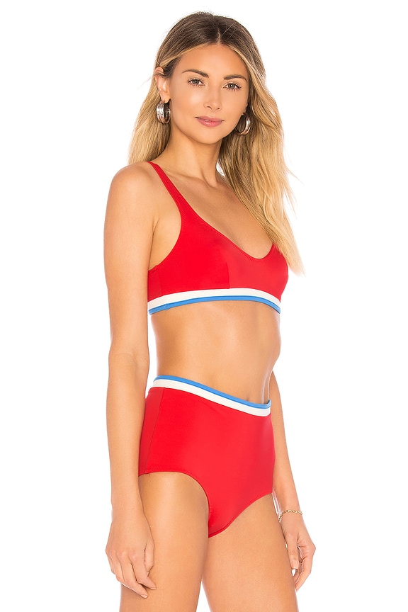 view 2 of 4 HAUT DE MAILLOT DE BAIN THE KATIE in Red Multi