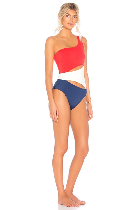 view 2 of 3 СЛИТНЫЙ КУПАЛЬНИК THE LOUISE in Firecracker