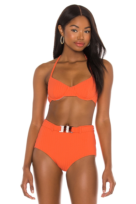view 1 of 5 HAUT DE MAILLOT DE BAIN GINGER in Papaya