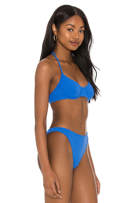 view 2 of 5 Ginger Bikini Top in Laguna Blue