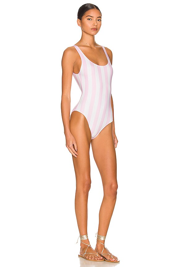 view 2 of 3 The Annemarie One Piece in Cotton Candy Stripe